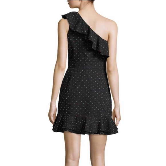 NWT Wayf Multi Color Dot Ruffle Dress - Picture 2 of 7